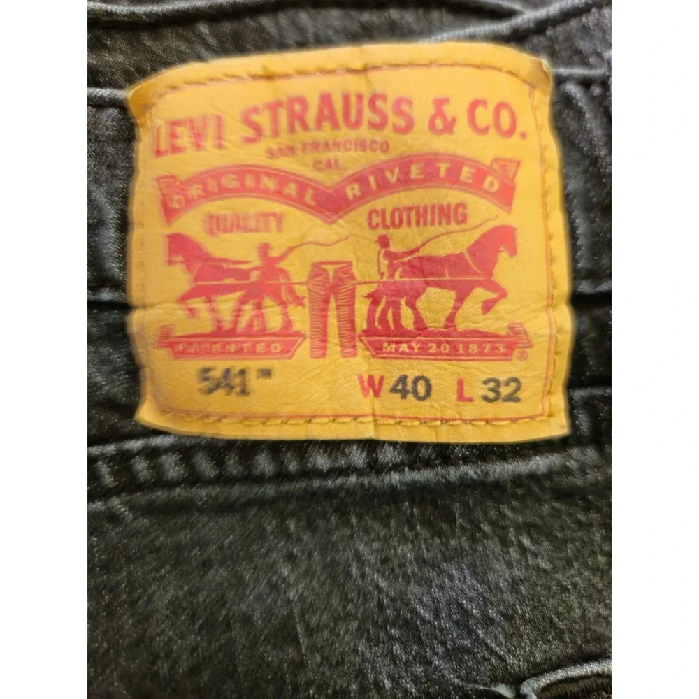 Levi's‎ Men's 541 Athletic Flex Fit Black Jeans 40x32